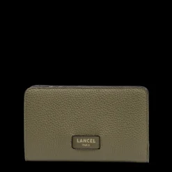 Portefeuille rectangulaire compact zippé