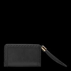 Portefeuille rectangulaire compact zippé