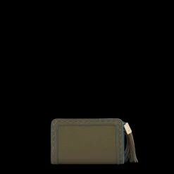 Portefeuille rectangulaire compact zippé