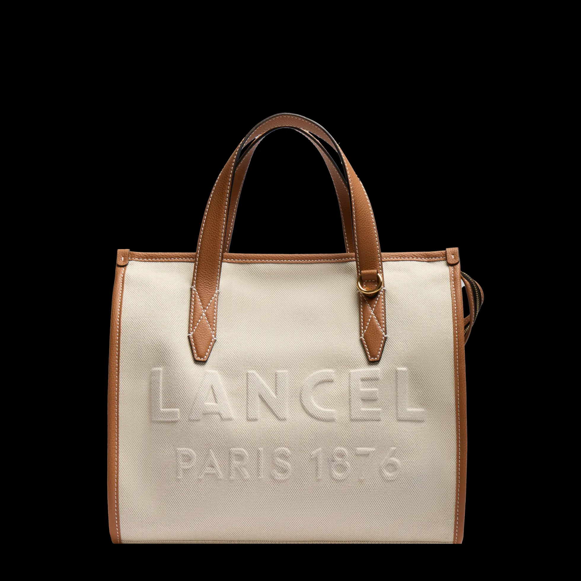 SAC CABAS ZIPPE M DOUBLE PORTE