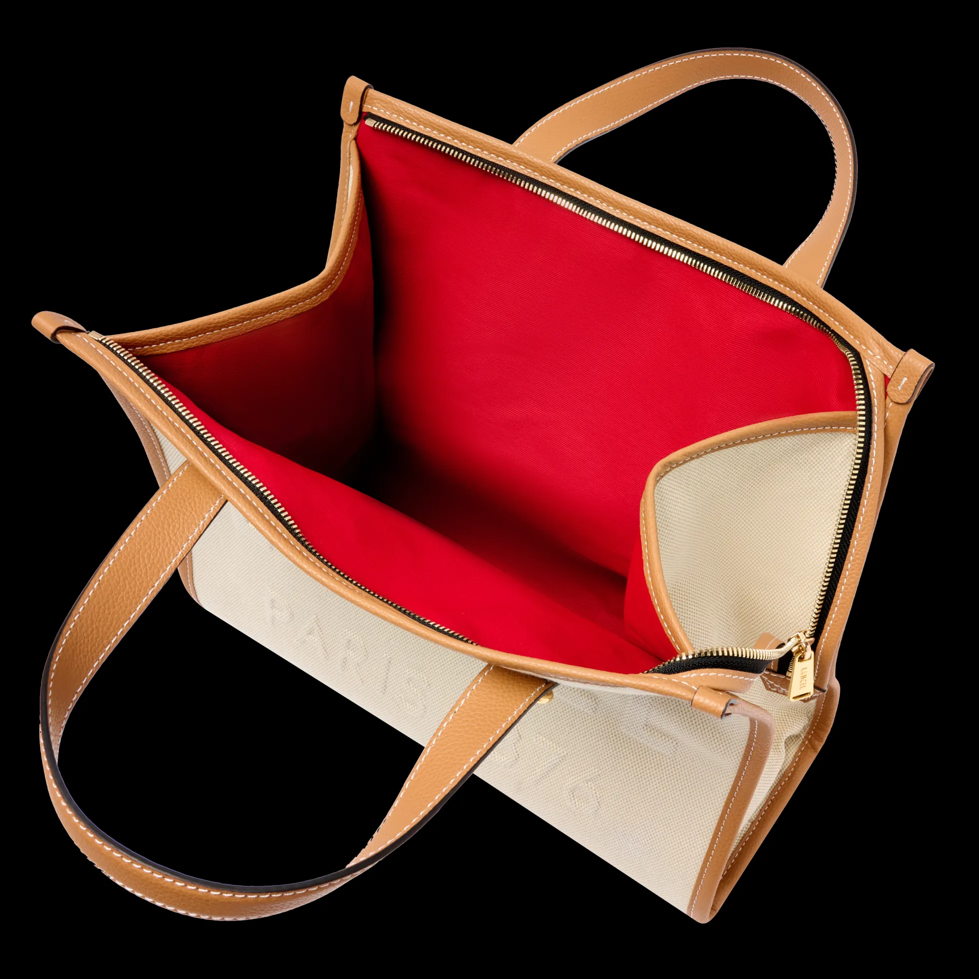 SAC CABAS ZIPPE M DOUBLE PORTE