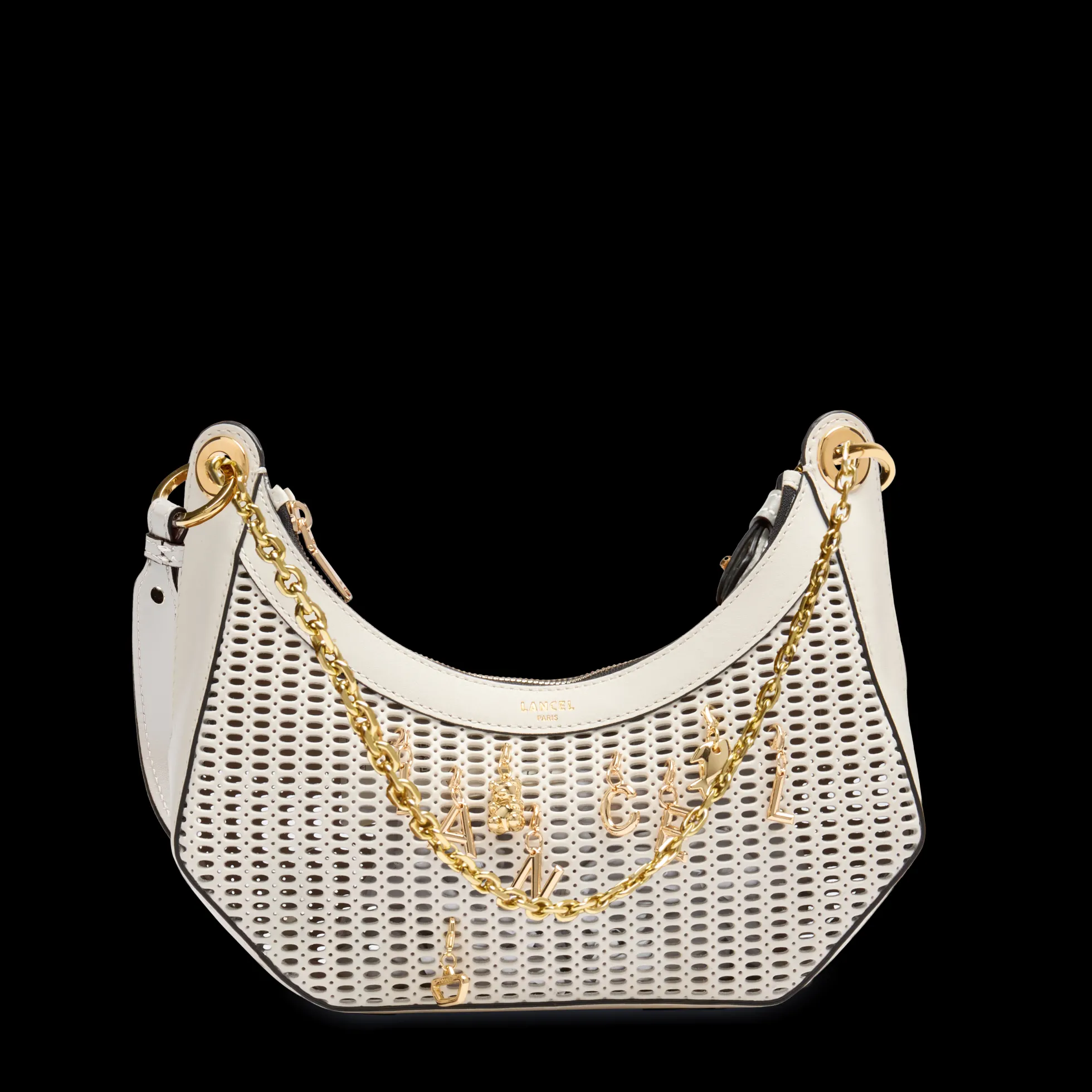 SAC ZIPPE M DOUBLE PORTE AVEC CHARMS
